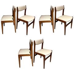 Set of Six Mid-Century Danish Rosewood Veneered Dining Chairs 2