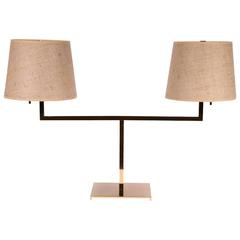 Mid Century Robsjohn-Gibbings for Hansen Double Table Lamp