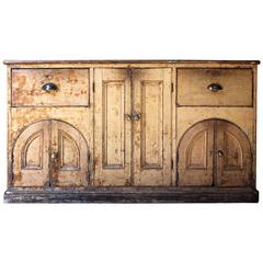 Wonderful George III Painted Period Dresser Base, circa 1780-1790