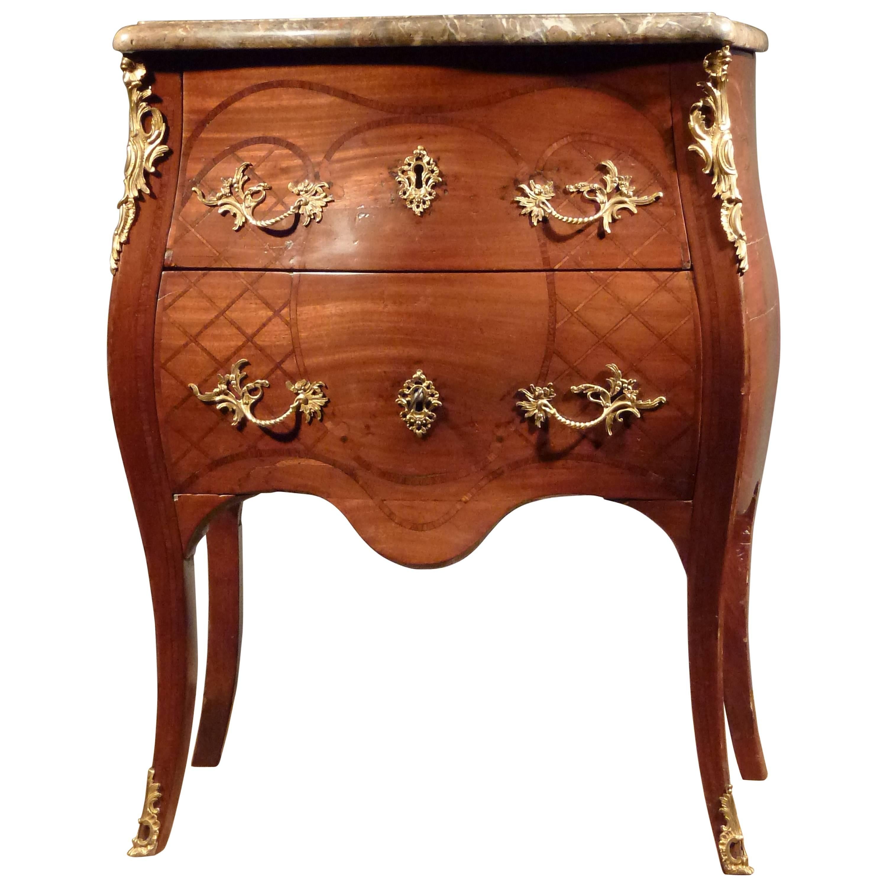Dutch Louis XV Commode, Bearing the Stamp of the Guild of Saint Joseph For Sale