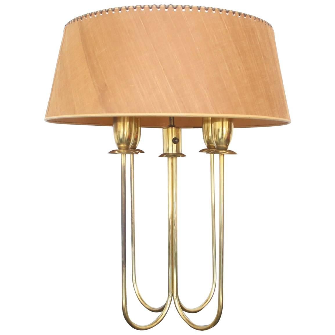 Brass Gold Lightolier Table Lamp