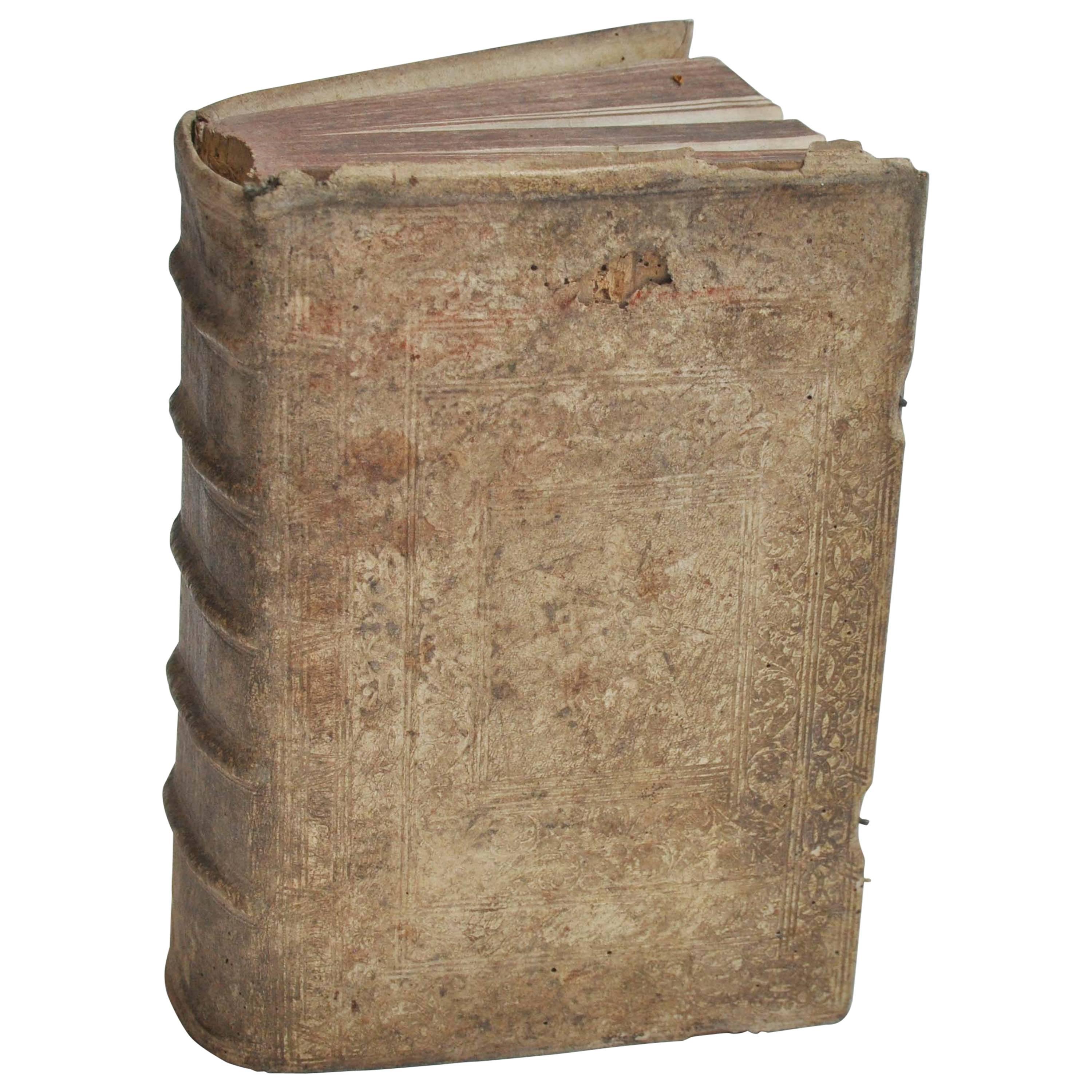 18th Century Rare European Vellum Book For Sale