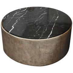 21st Century Custom Concrete and Marble Coffee Table 5