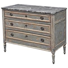 Painted Louis XVI Style French Commode