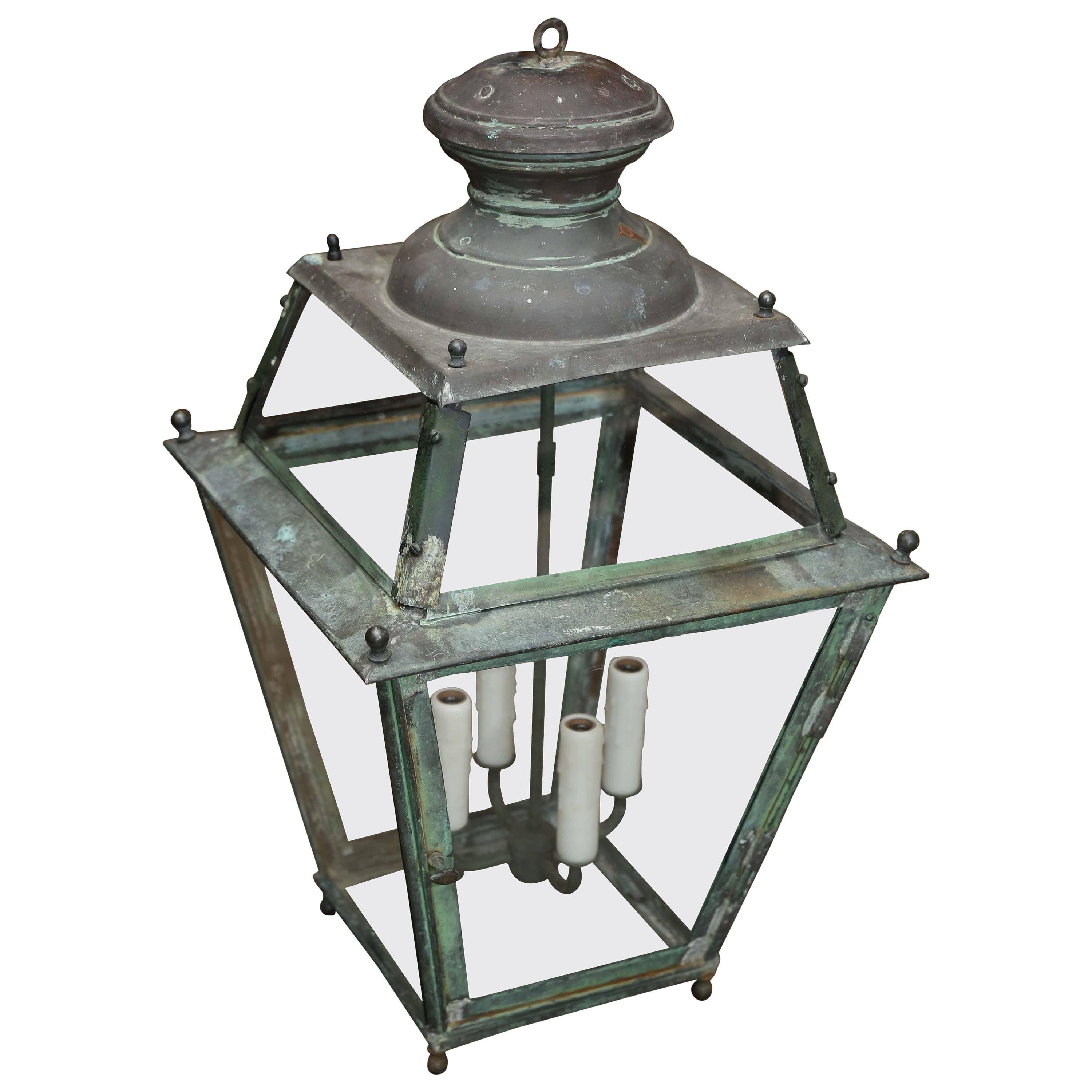 Antique 19th Century, Copper Lantern