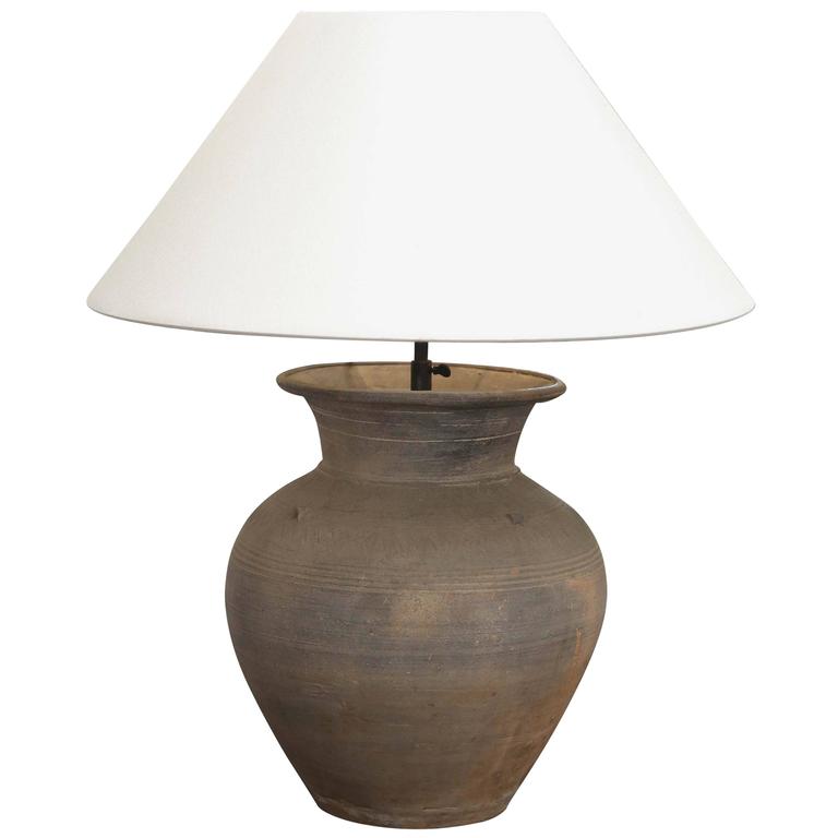 Antique 19th Century Khmer Vase Lamp For Sale at 1stdibs