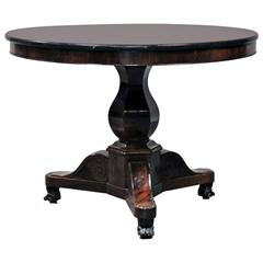 19th Century French Empire Parlor Table in Mahogany