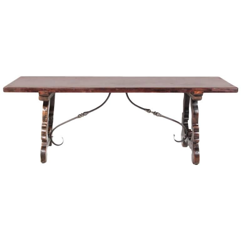 Antique Italian Trestle Table from France