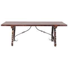 Antique Italian Trestle Table from France