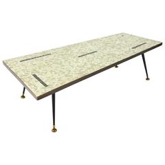 Asymmetric Glass Mosaic Coffee Table