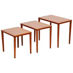 Bramin Nesting Tables in Teak, Denmark, 1965