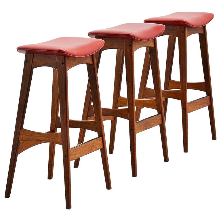 Johannes Andersen Bar Stools, Denmark, 1961 at 1stDibs