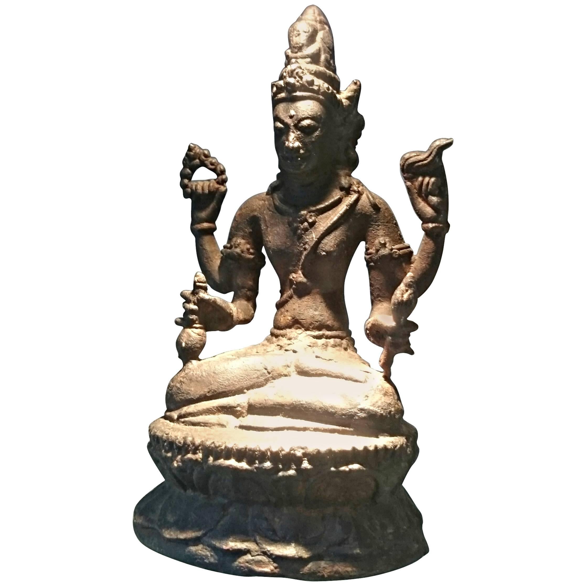 An antique 19th Century Statue of Lord Shiva  For Sale