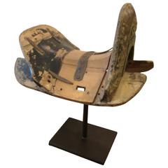 Antiqued Mongolian Pony Saddle Sculpture 9