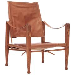 Kaare Klint Safari Campaign Chair Designed in 1933 for Rud. Rasmussen, Denmark