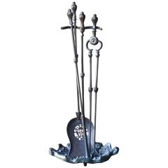 19th Century English Fire Tools and Fireplace Tools