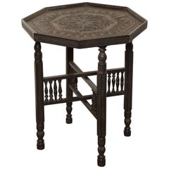 Mid-19th Century Raj, Hardwood Folding Table