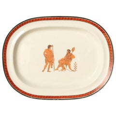 19th Century Creamware Platter in the Etruscan Style