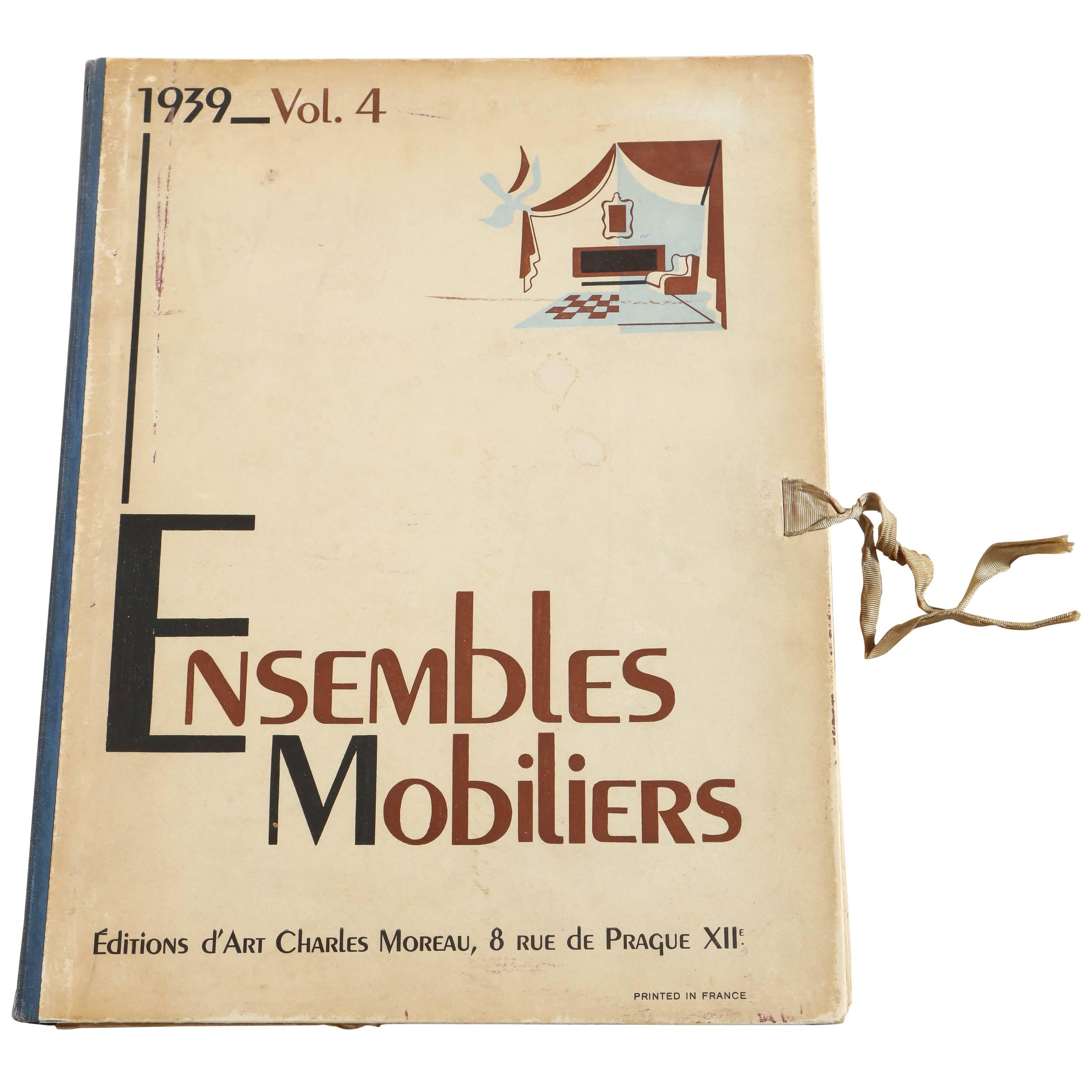 'Ensembles Mobiliers' 1939 Volume 4 Book For Sale