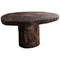 "Mesa Rotonda" Dining Table by Jose Zanine, Brazil, 1970s 11