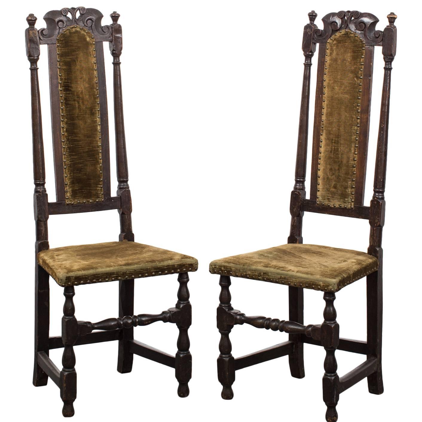 Pair of Side Chairs Baroque Period, 18th Century, Europe