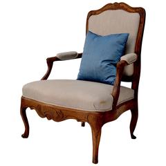 Very Large 18th Century French Rococo Armchair Very Large 18th Century French Rococo Armchair