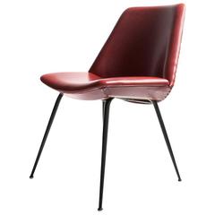 Mid-Century Iron and Skai Chair, 1950s