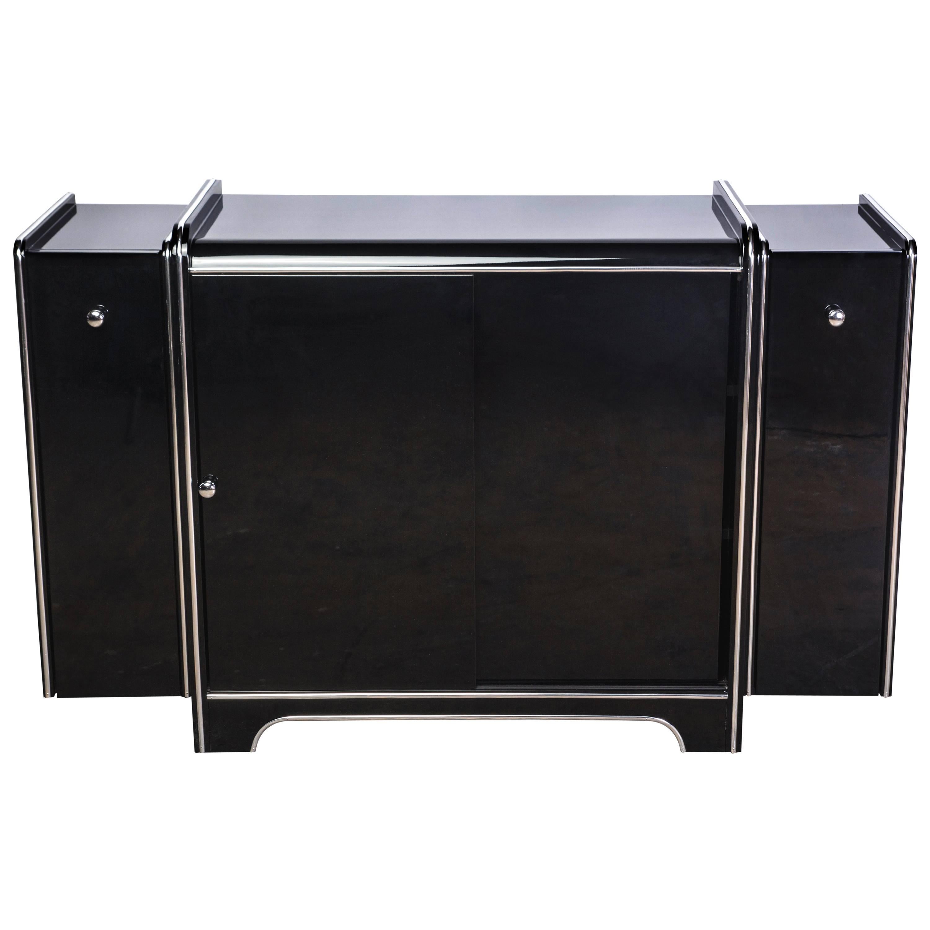 Exceptional Art Deco Sideboard with Bar Extensions
