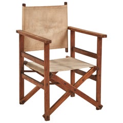 Early 20th Century Collapsable Canvas Director's Chair