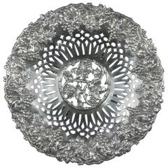 American Sterling Reticulated Grape Bowl