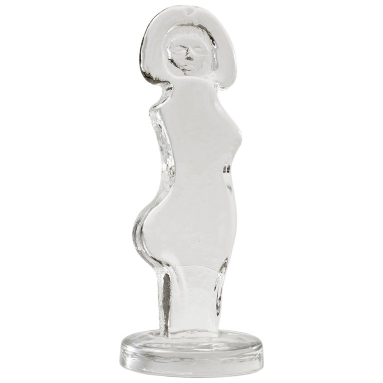 Erik Hoglund Figural Glass Sculpture For Sale