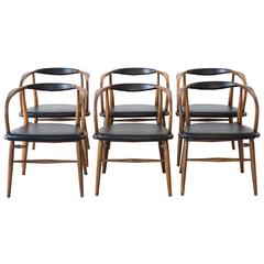 Retro Set of Bentwood Dining Chairs