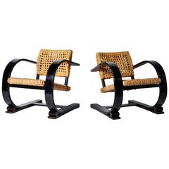 Pair of Modernist Cantilever Armchairs