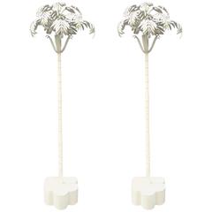 Pair of Vintage Palm Tree Floor Lamps 6