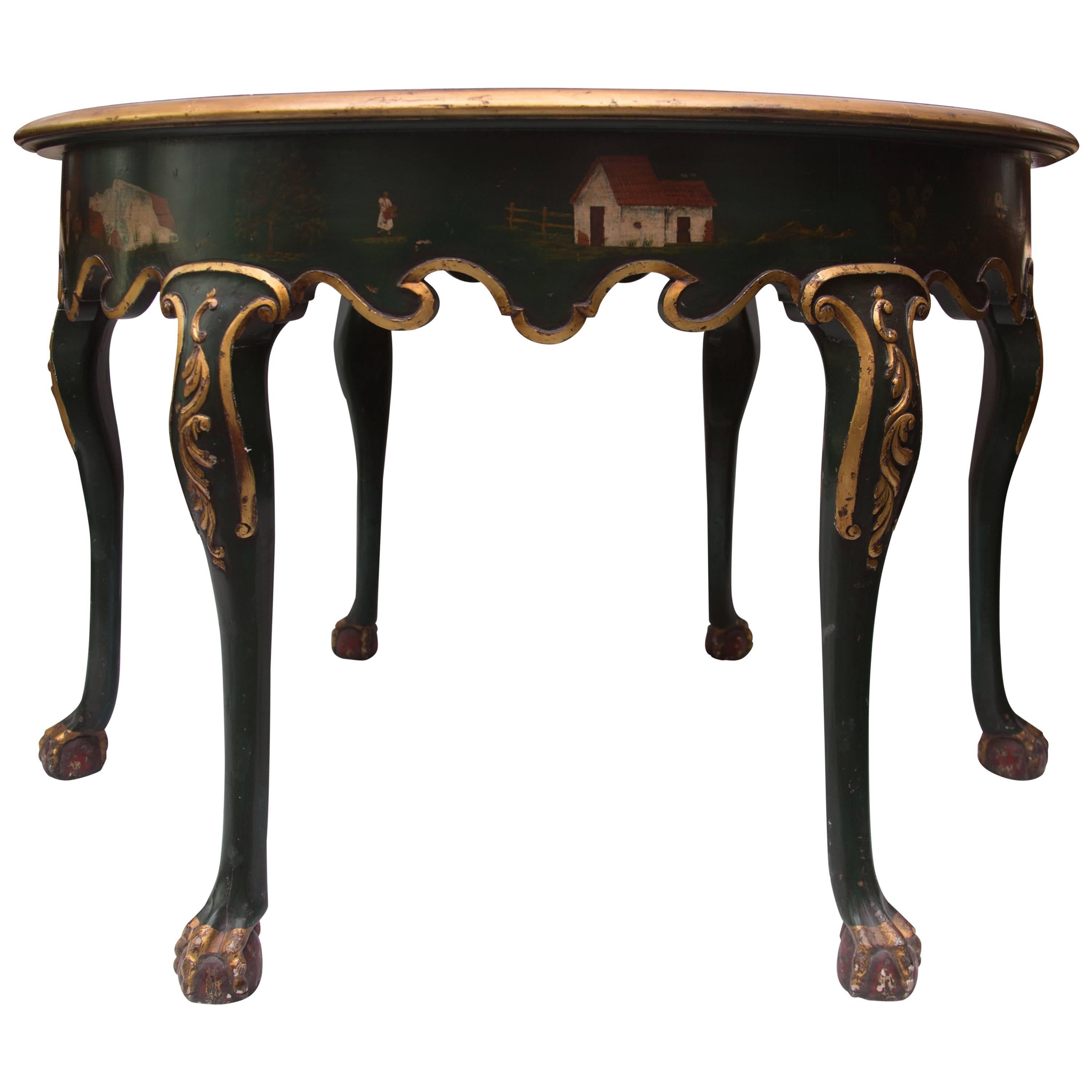 19th Century Northern Italian Painted Center Table