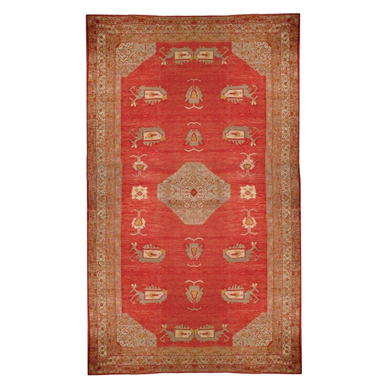 Zabihi Collection Palace Size Angora Oushak Rug