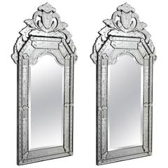 Pair of Venetian Glass Mirrors