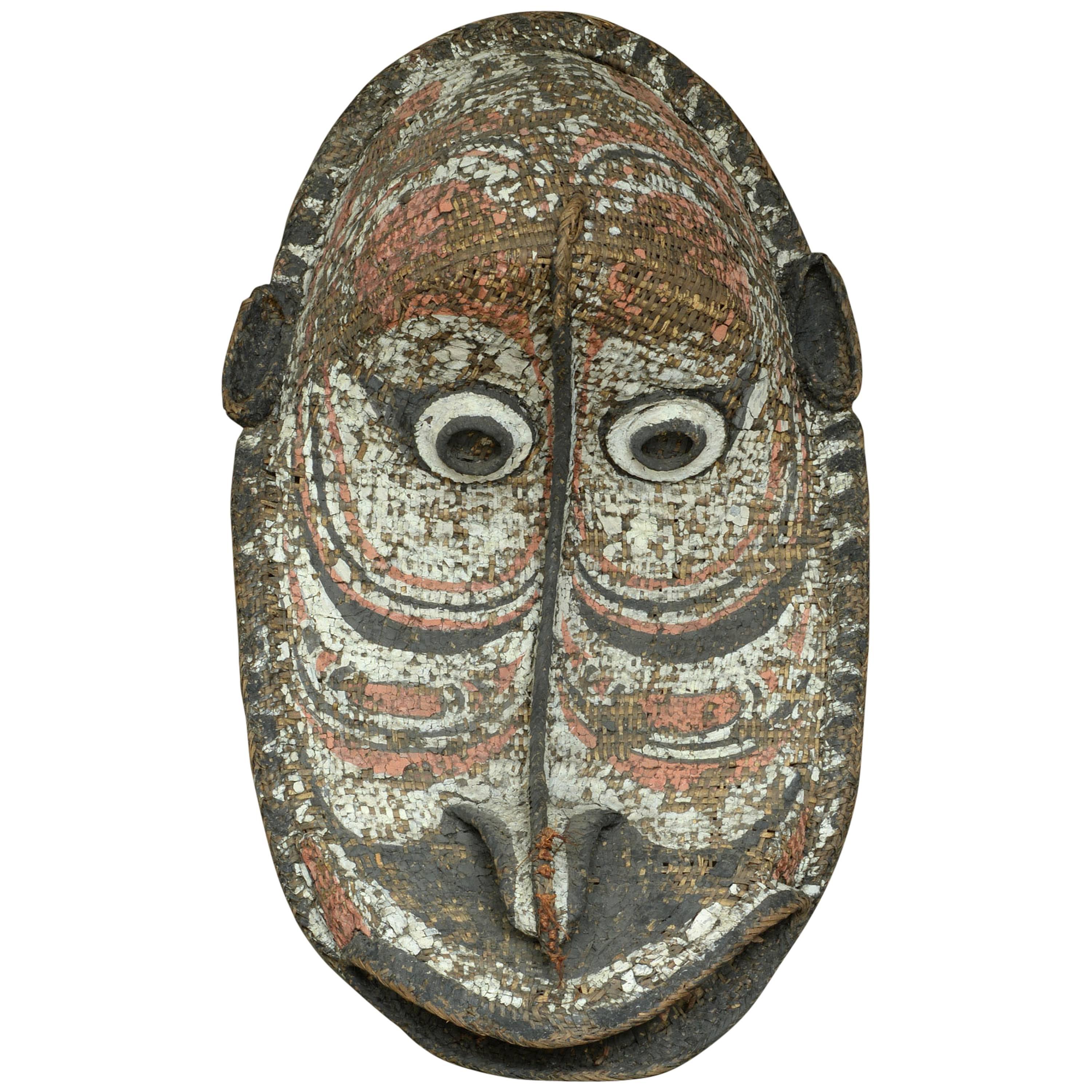 Large Basketry Gable Mask from Papua New Guinea