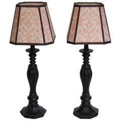 Pair of Lovely Lamps with Handmade Fortuny Shades by Mary Jane McCarty