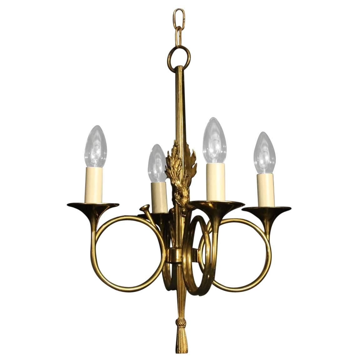 French Maison Bagues Four-Arm Chandelier