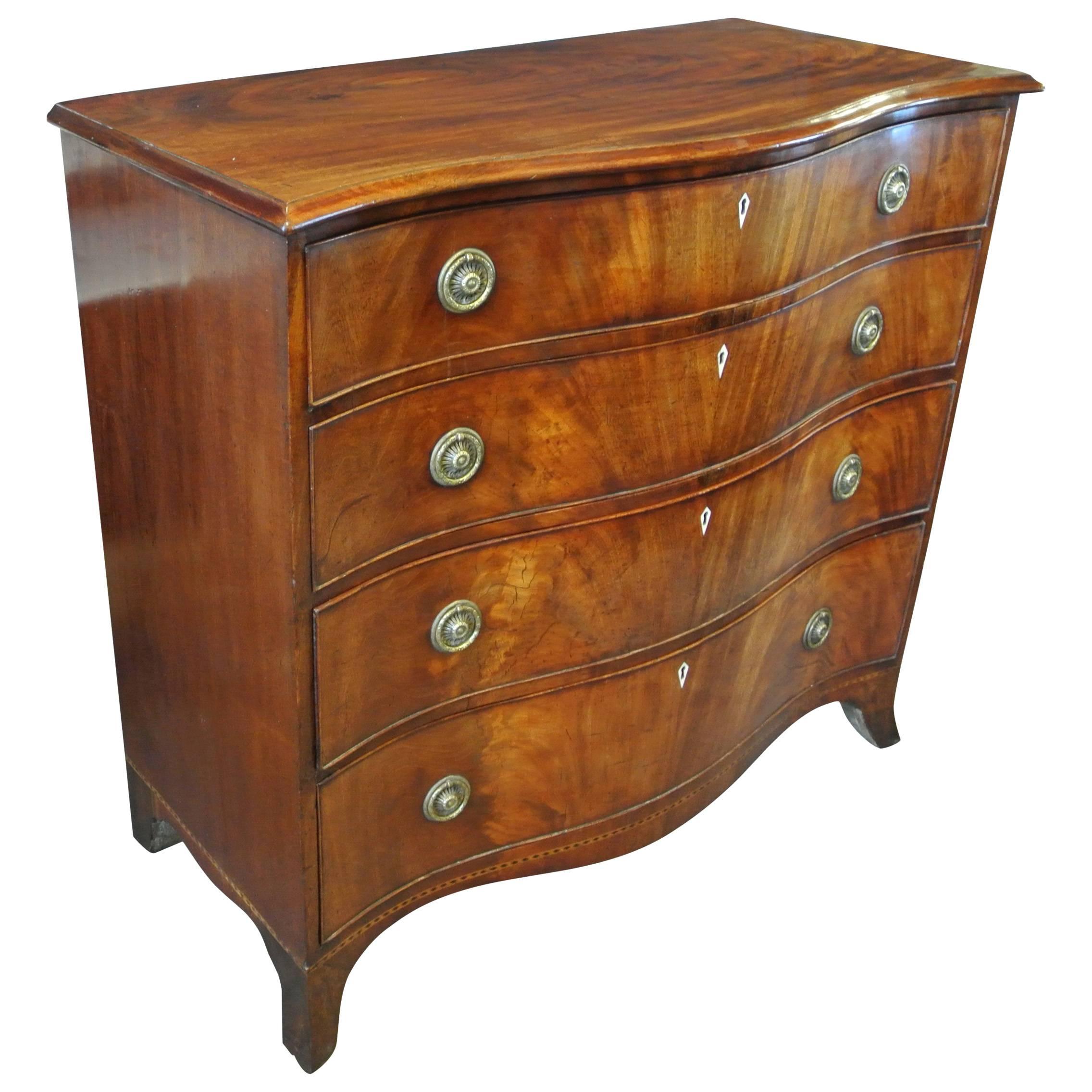 George III Serpentine Chest of Drawers