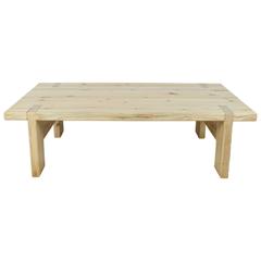 Tall Pine Coffee Table with Top Detail