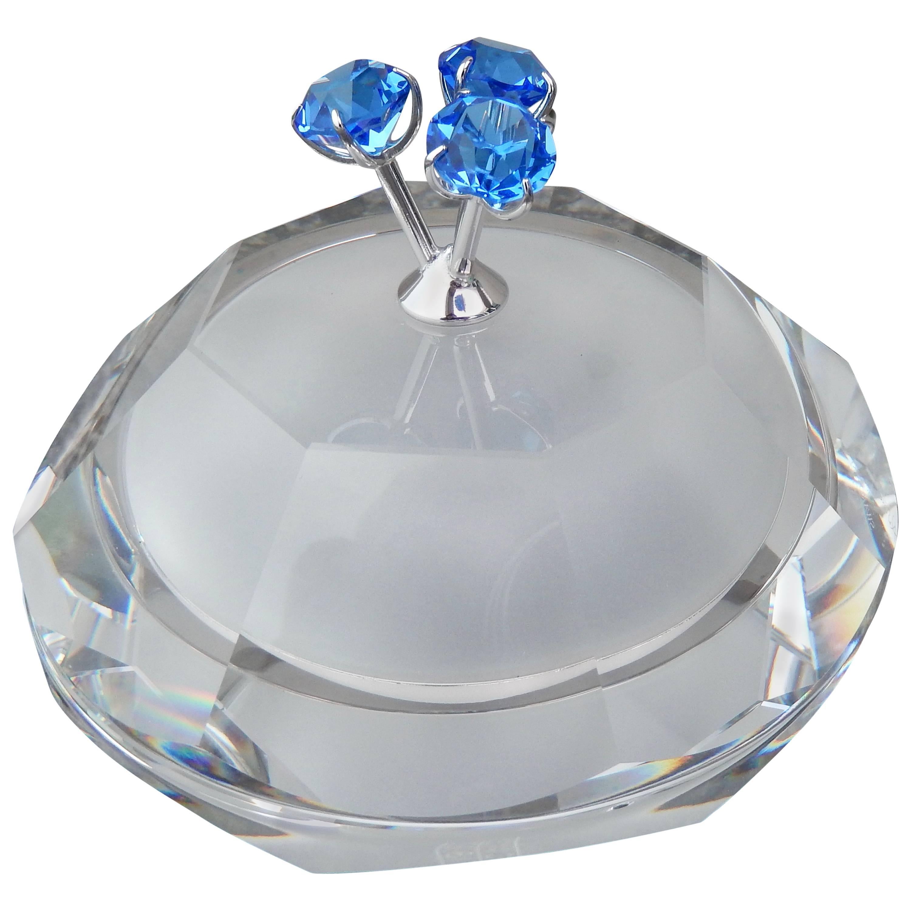 1990s Andree Putman for Swarovski Crystal Covered Box For Sale