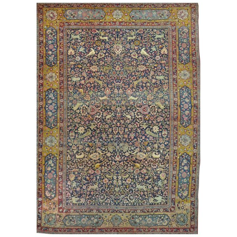 Tehrani Rugs Antique Persian Tehran Rug at 1stDibs