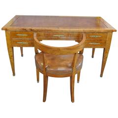 19th Century Empire Desk with En Suite Desk Chair 2