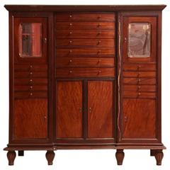 Mahogany Dental Cabinet, Early 20th Century