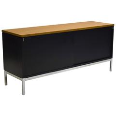 Florence Knoll - Art Metal Credenza with Sliding Doors