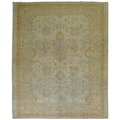 Antique Turkish Oushak Room Size Carpet 1
