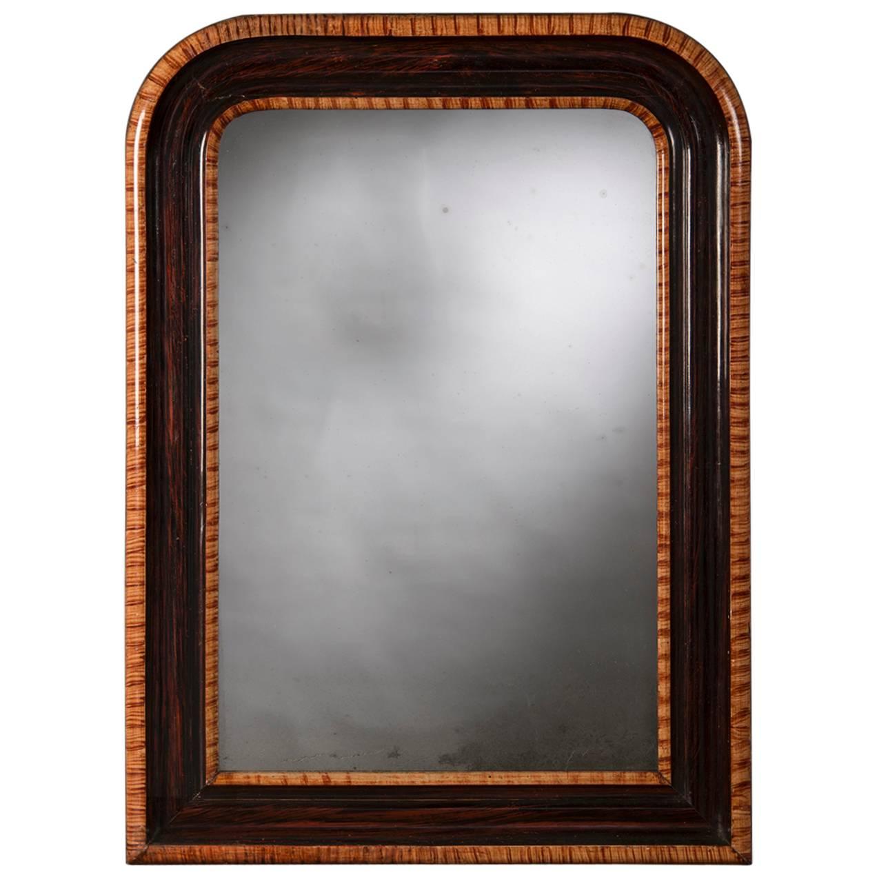 Antique French Louis Philippe Rosewood Mirror, circa 1880