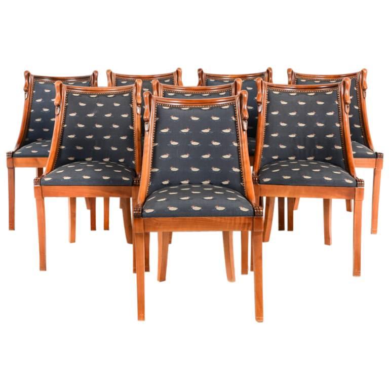 Empire Style Solid Cherry Dining Chairs